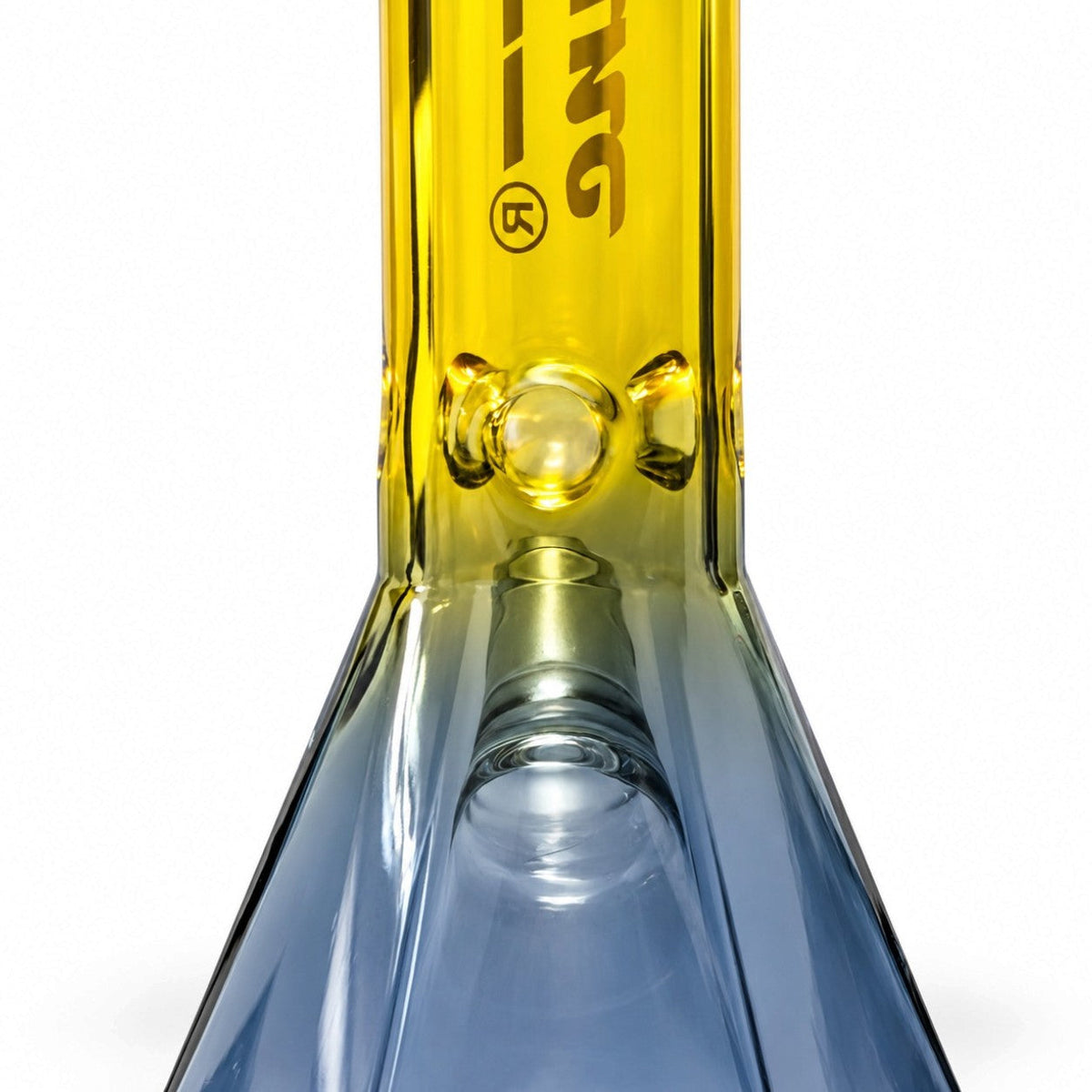 Fortune | 10" Dual-Tone Geometric Beaker Bong Glass Bong Fortune
