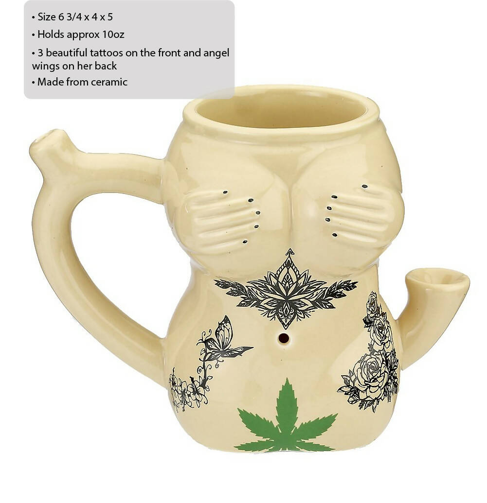 tattoo Girl mug Mug Pipe Roast and Toast Gifts