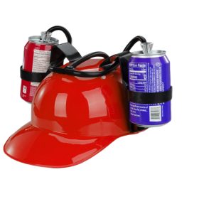 Party Sip Hands-Free Dual Drink Drinking Helmet – Baseball Cap Balloon · Party · Game Canadian Distributor Red
