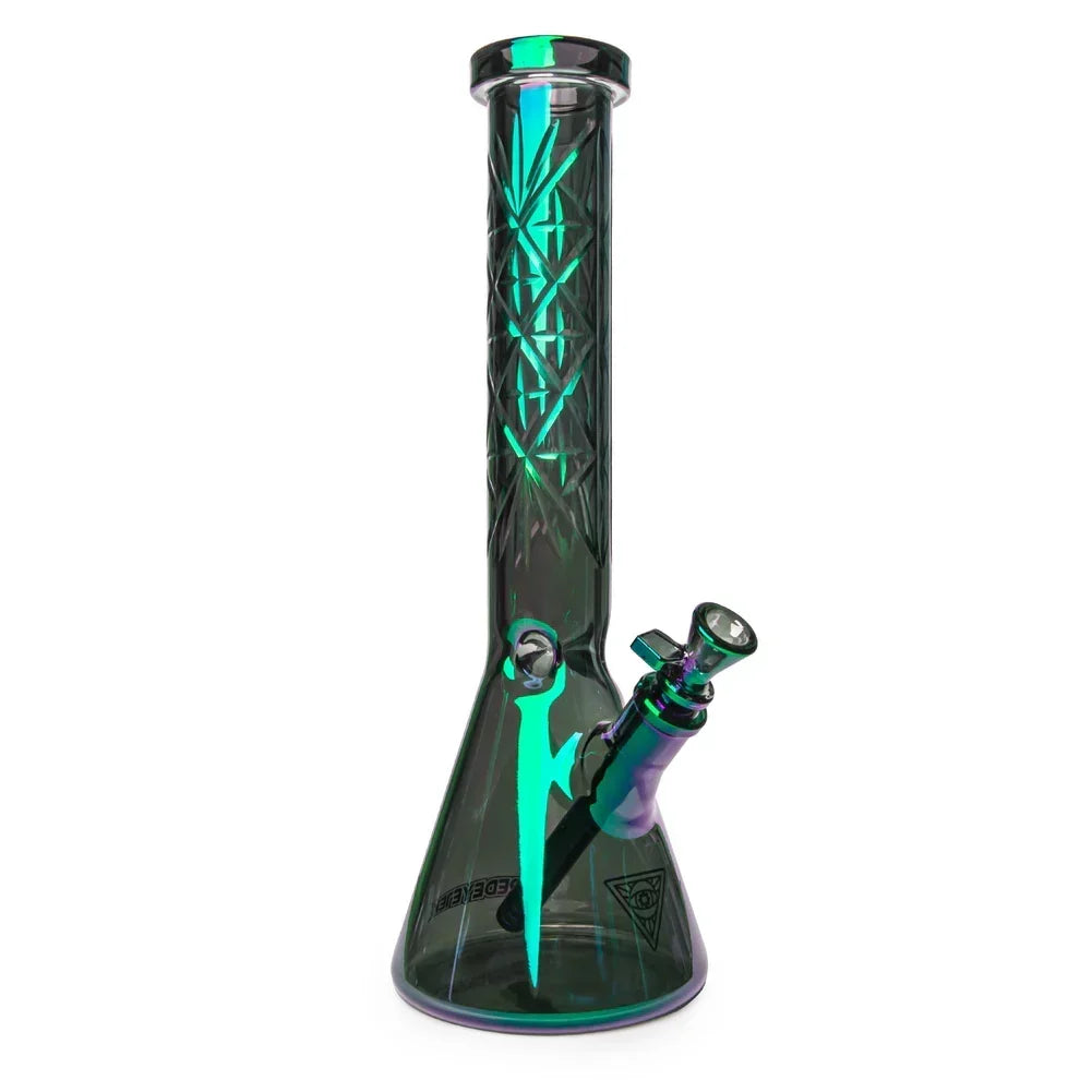 SC 15" 7mm Red Eye Tek Terminator Hobstar Beaker Bong