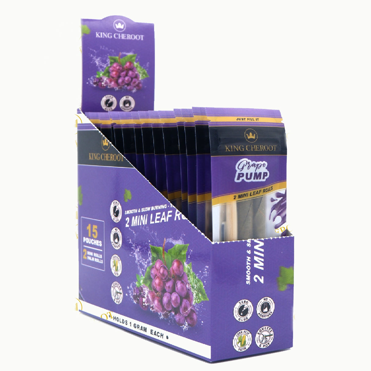 King Cheroot | Cordia Palm Leaf Roll - Mini Leaf Wrap King Cheroot Grape