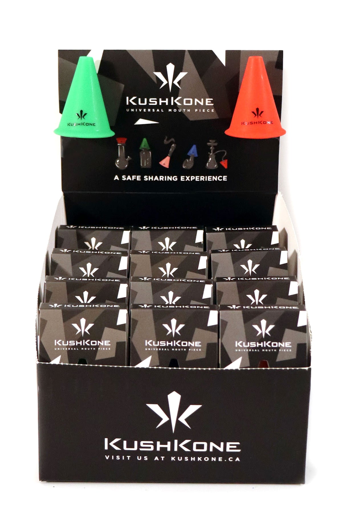 Kushkone Universal Mouth Piece Box of 24 Ashcatcher · Percolator · Filter · Mouthpiece KushKone