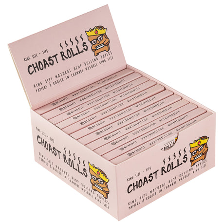 Choast Rolls - King Slim Size - Natural Hemp Papers - 22 Packs Per Carton King Size Choast