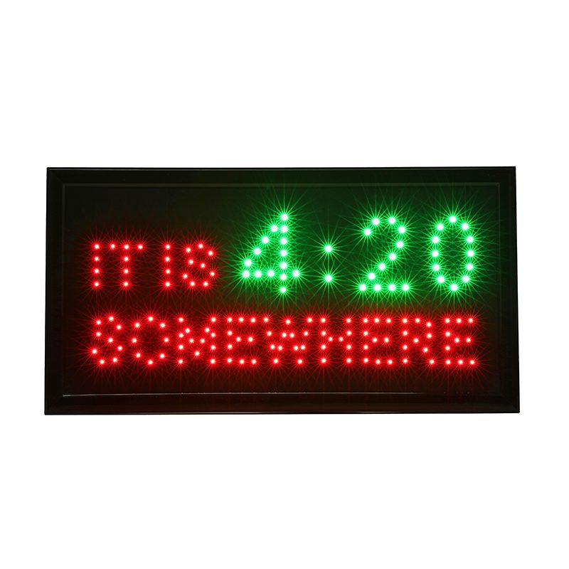 LED Light Wall Mount Sign -19" x 10" Flag · Sign Canadian Distributor Its 420 Somewhere