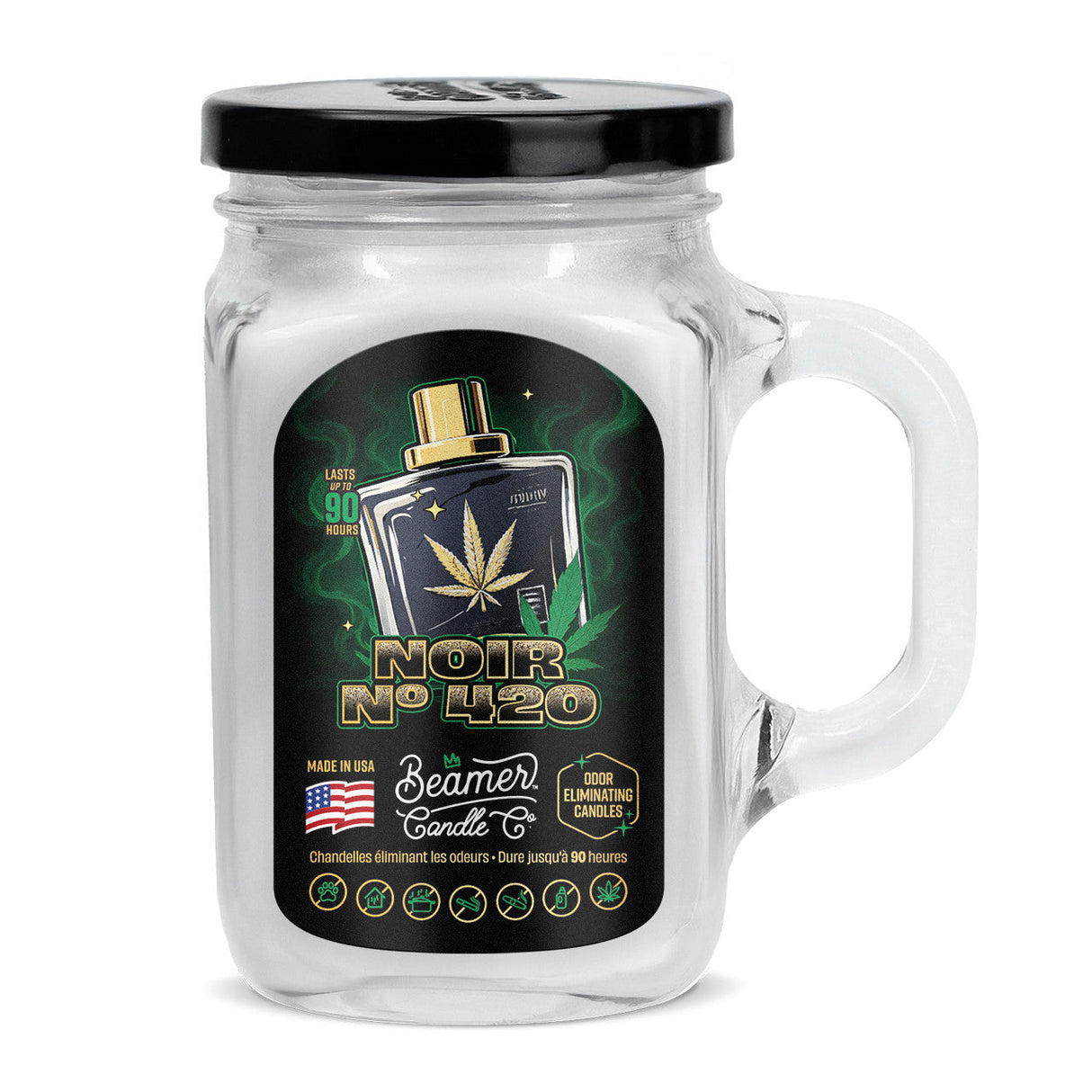 Beamer Candle Co. | Premium Smoke Killer Jar Candle Candle LEHIGH WHOLESALE NOIR 420