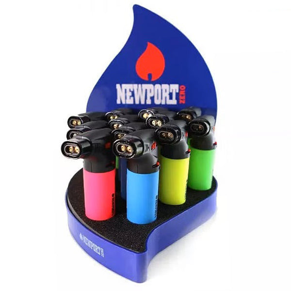 Newport Zero | Double Flame Neon Torch Display of 12 Torch NIBO Distribution
