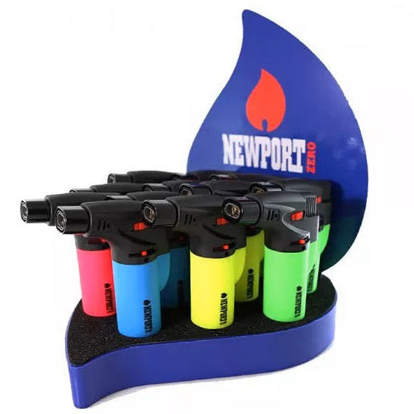 Newport Zero | Double Flame Neon Torch Display of 12 Torch NIBO Distribution
