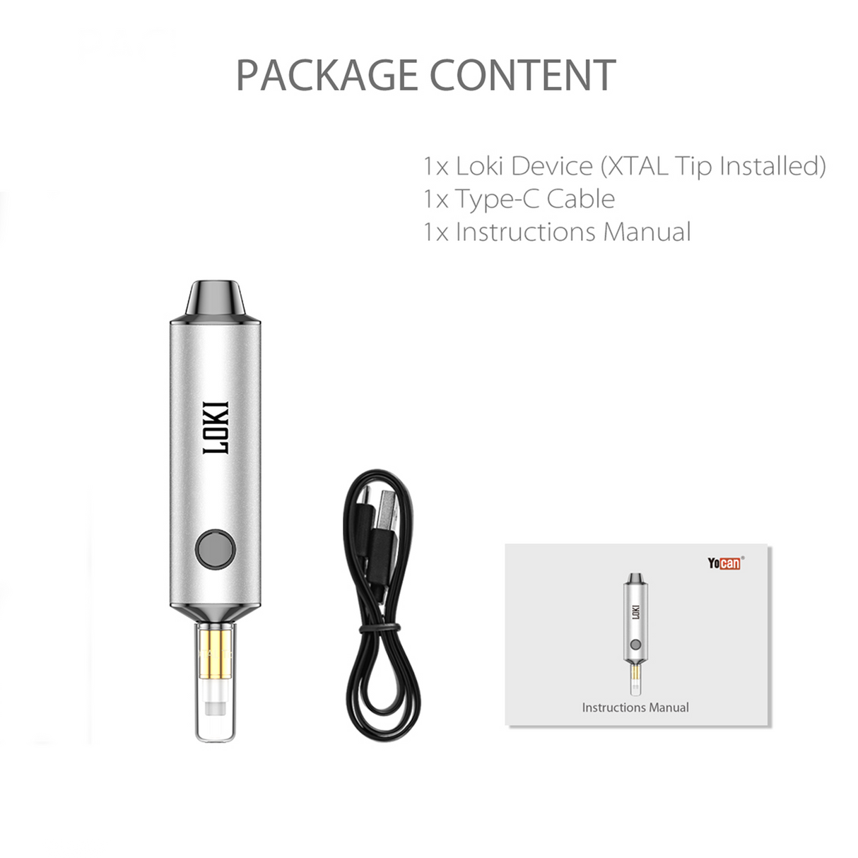 Yocan Loki concentrate vaporizer 510 Battery ONE