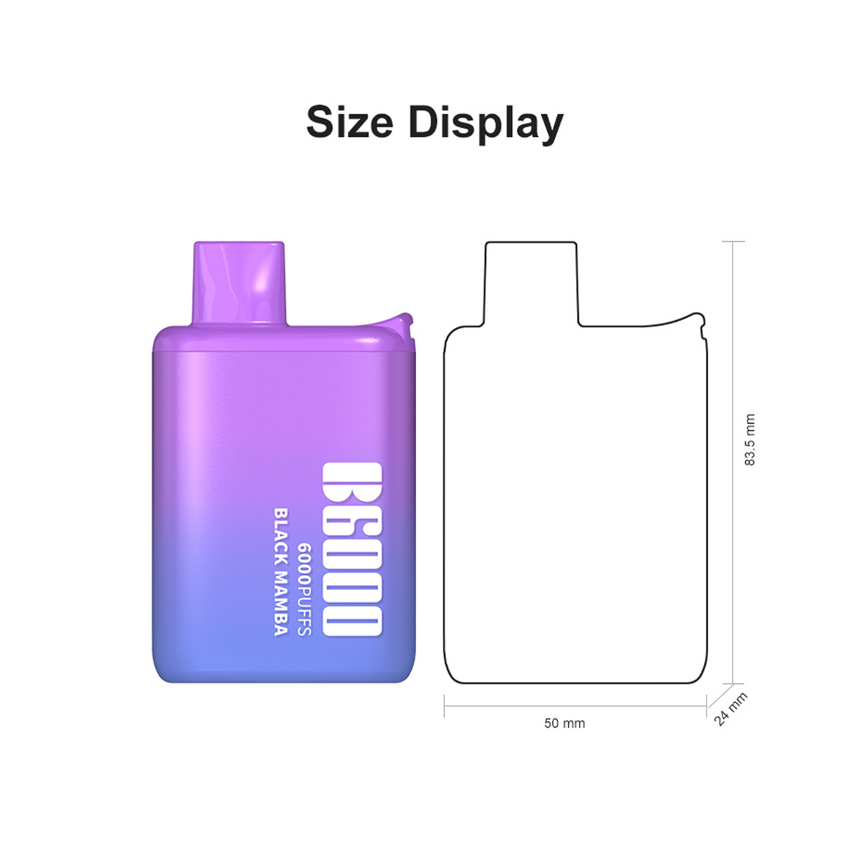 Vapeman 6000 Puffs Rechargable Vape - B6000 Federal Excise Tax StoneSmiths