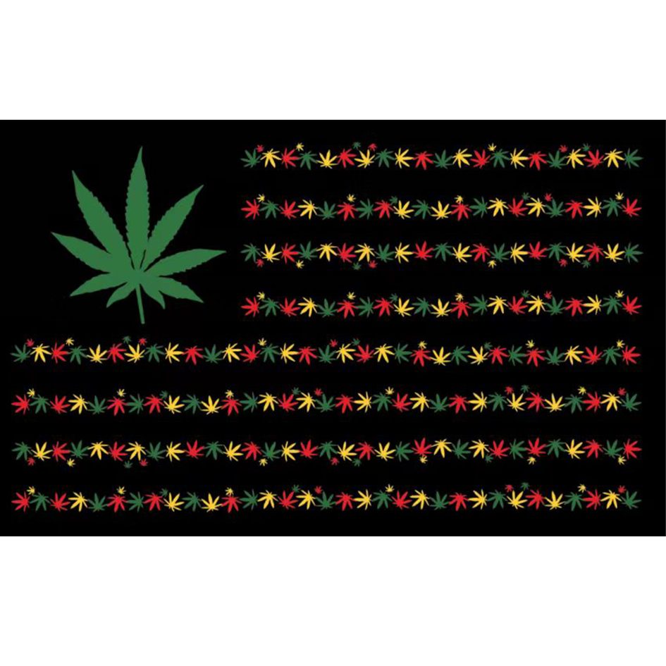 Digital Printed Marijuana Flag Flag · Sign Canadian Distributor M075