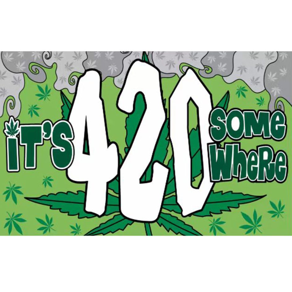 Digital Printed Marijuana Flag Flag · Sign Canadian Distributor M078