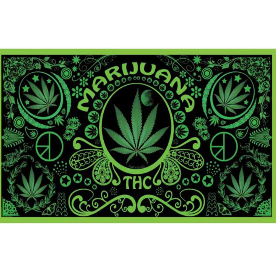 Digital Printed Marijuana Flag Flag · Sign Canadian Distributor M080