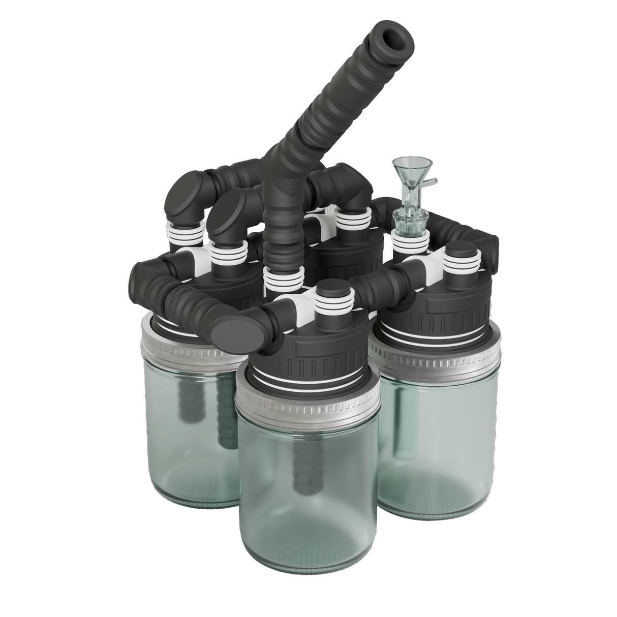 MCS | Single Jar Modular Cannabis System – Compact & Expandable Starter Kit Resin · Silicone · Plastic Bong C4 Hydroponics Ltd.