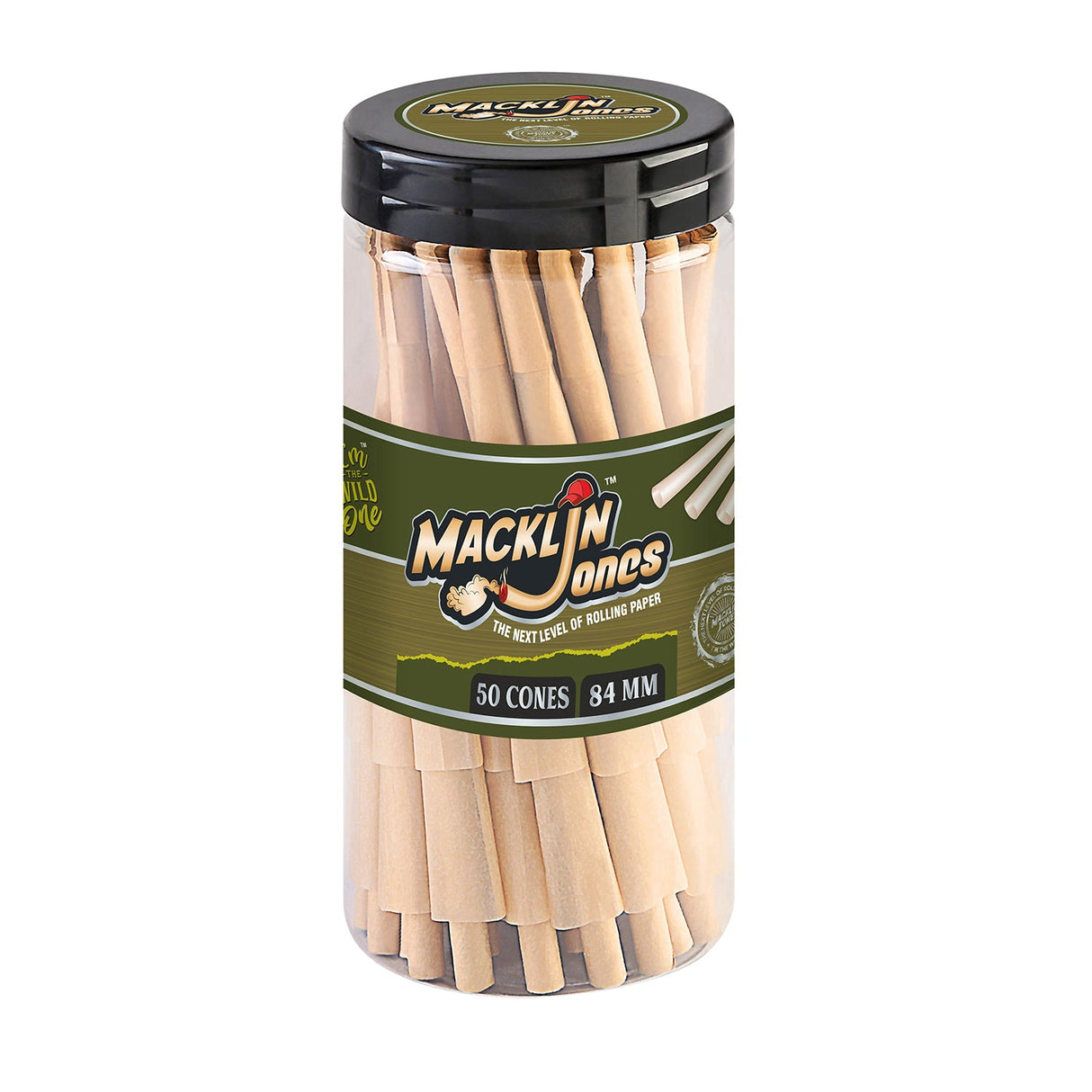 Macklin Jones - Natural Unrefined Pre-Rolled cone Bottle Pre-rolled Cone (Bulk / Tower) Macklin Jones 84 mm