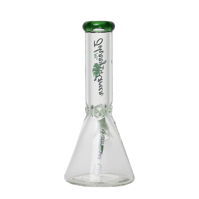 Johnny Green 12″ 9mm Beaker With Elephant Joint With Grid Percolator Slide – Green (MJG-002) Glass Bong Canadian Distributor