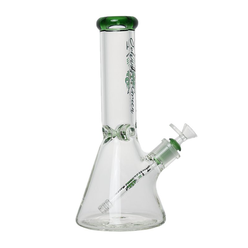 Johnny Green 12″ 9mm Beaker With Elephant Joint With Grid Percolator Slide – Green (MJG-002) Glass Bong Canadian Distributor