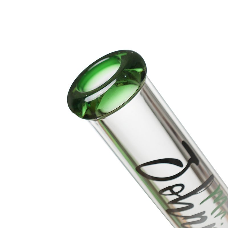 Johnny Green | 20″ 9mm Beaker Bent Neck with Grid Percolator Slide – Green (MJG-009) Glass Bong Canadian Distributor