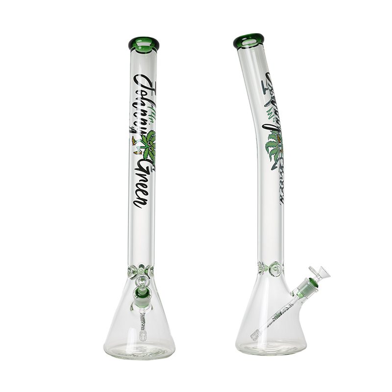 Johnny Green | 24″ Beaker Bong – 9MM Thick Bent Neck with Grid Percolator Slide (MJG-010) Glass Bong Canadian Distributor
