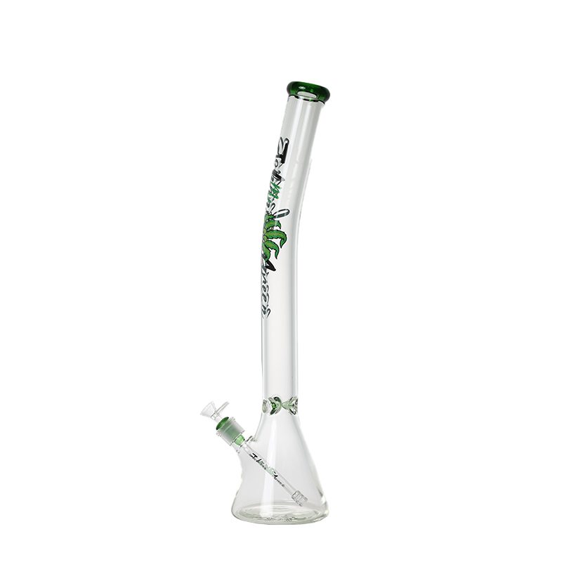 Johnny Green | 24″ Beaker Bong – 9MM Thick Bent Neck with Grid Percolator Slide (MJG-010) Glass Bong Canadian Distributor