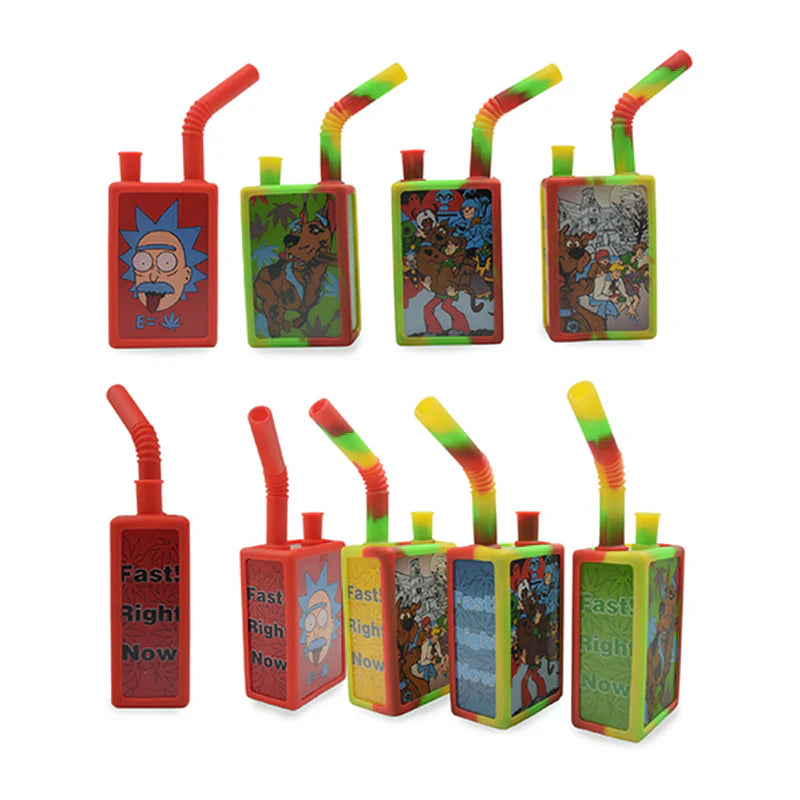 7” Silicon Bong Juice box with glass (Mst 3003) Resin · Silicone · Plastic Bong The MST