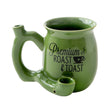 PREMIUM ROAST & TOAST PIPE MUG - GREEN WITH BLACK PRINT Mug Pipe Roast and Toast Gifts