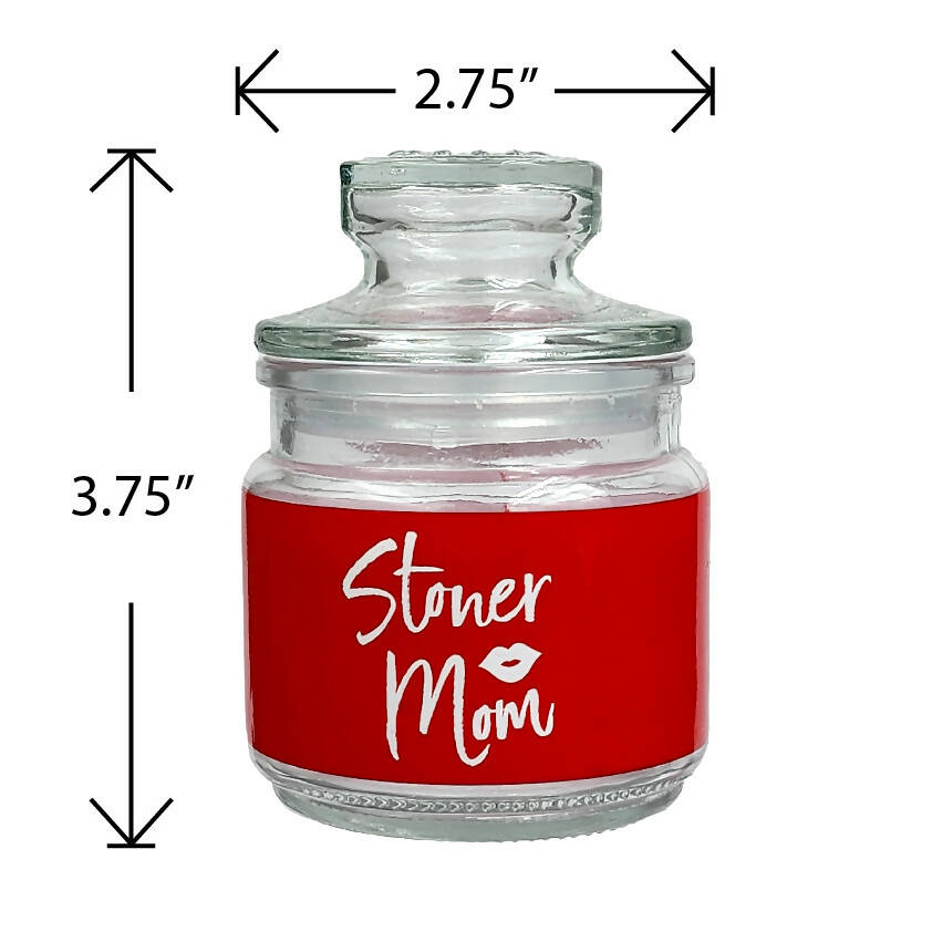 ASHTRAY AND STASH JAR SET - RED STONER MOM DESIGN Jar Roast and Toast Gifts