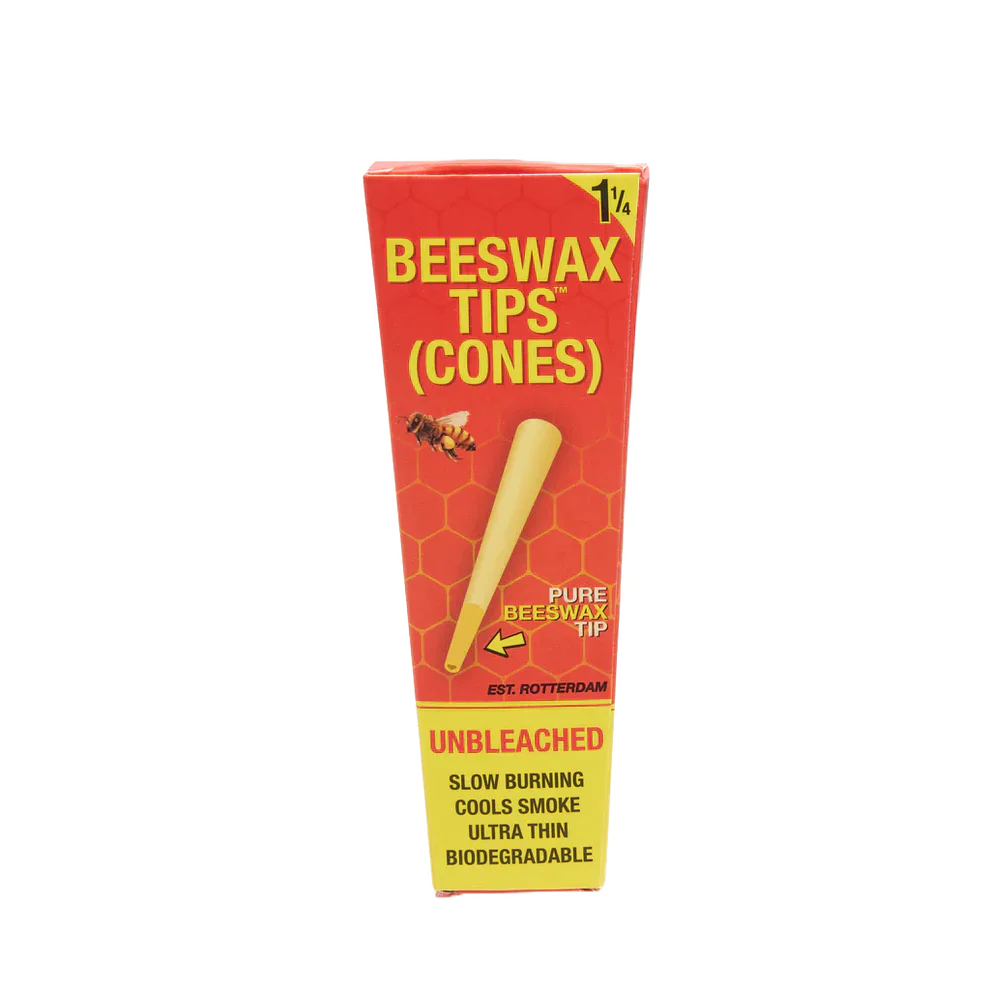 BEESWAX TIPS™ 1-1/4 PRE ROLLED CONES BOX OF 21 Pre-rolled Cone (Display Pack) bloomer