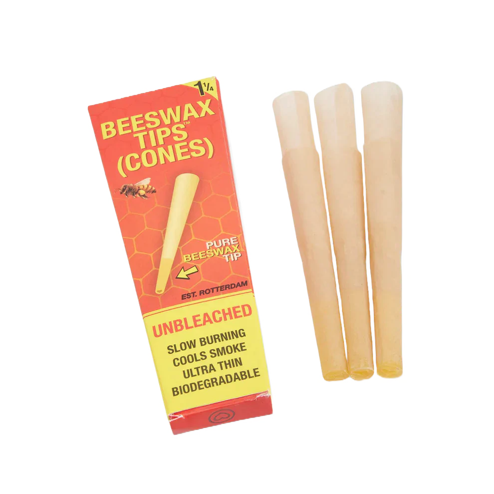 BEESWAX TIPS™ 1-1/4 PRE ROLLED CONES BOX OF 21 Pre-rolled Cone (Display Pack) bloomer