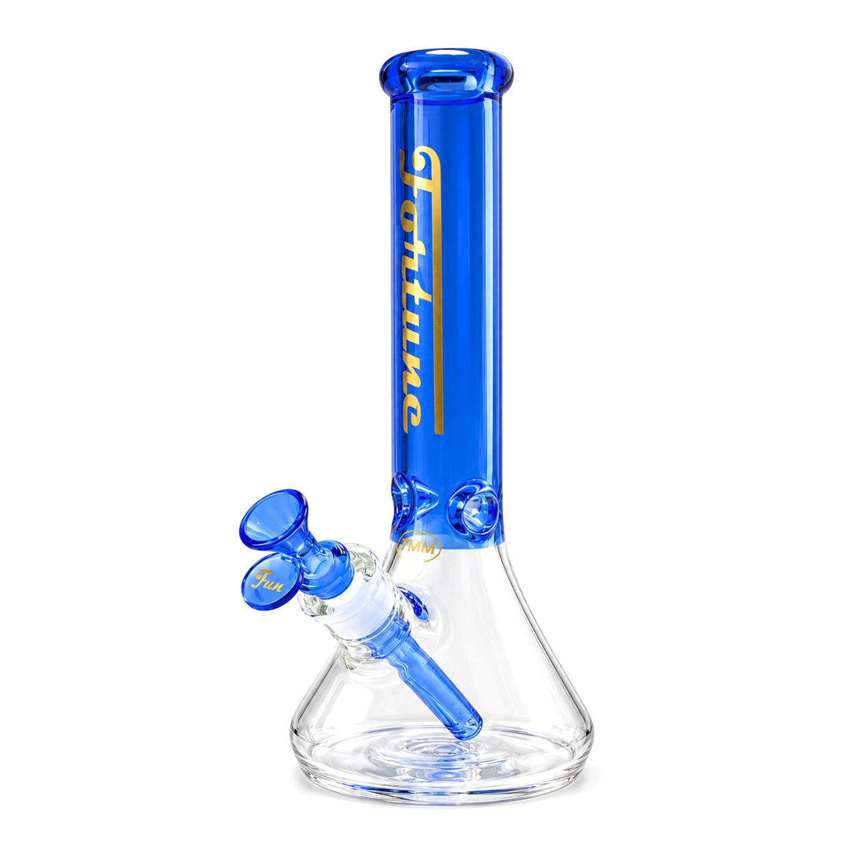 Fortune | 14" Nova Beaker Bong – 7mm Glass Glass Bong Fortune Blue