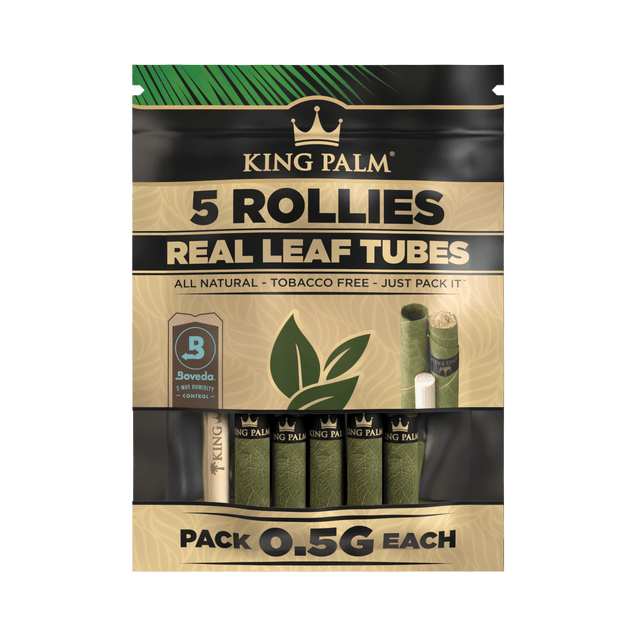 King Palm | 5 Rollie Hand-Rolled Leaf Box of 15 Leaf Wrap Cannatron