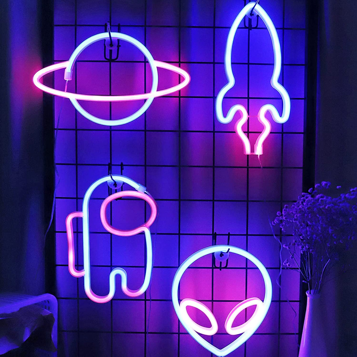LED Neon Signs - Space Collections Flag · Sign Every Weekend