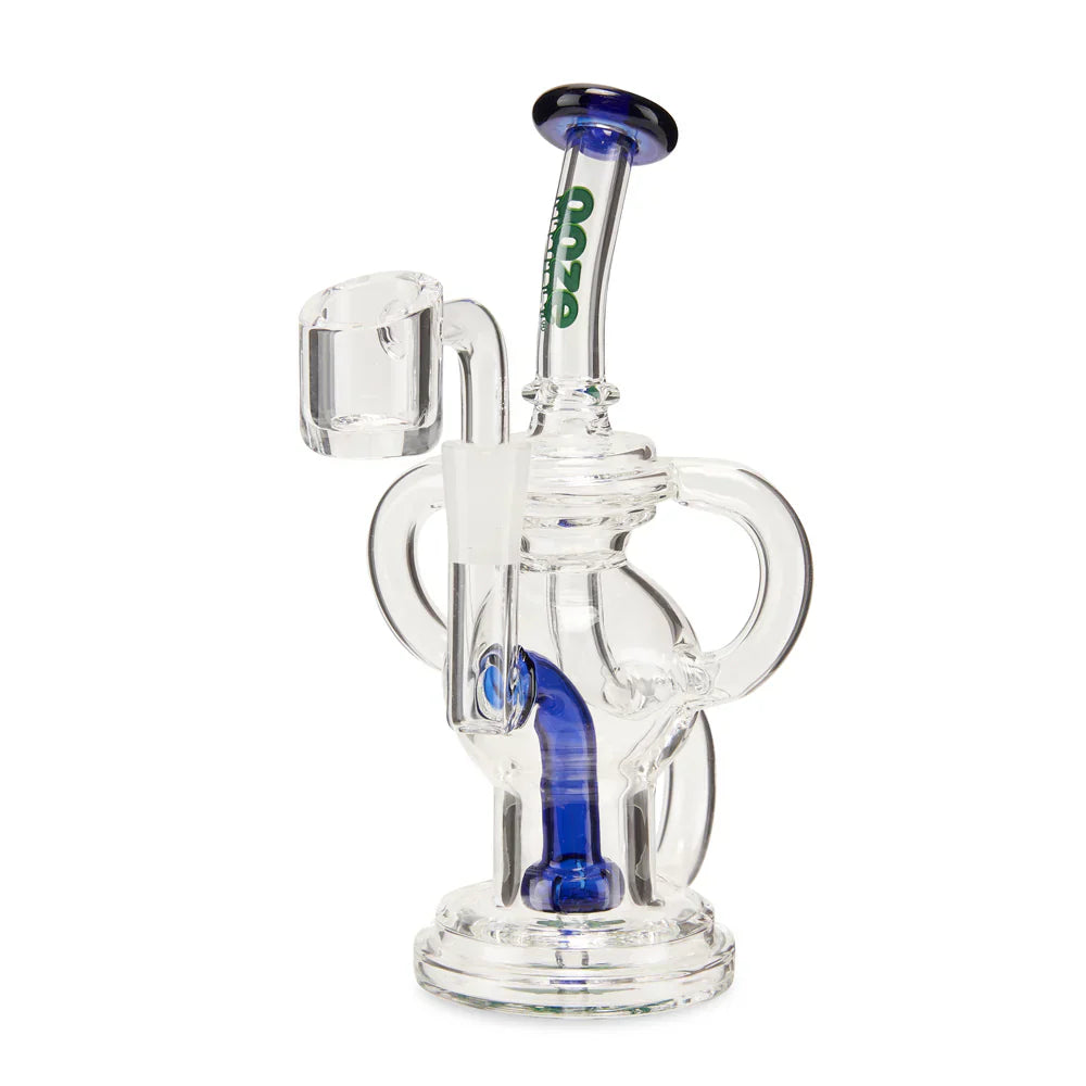 Ooze | Quartz Mini Rig - Swell Glass Rig Cannatron Dark Blue