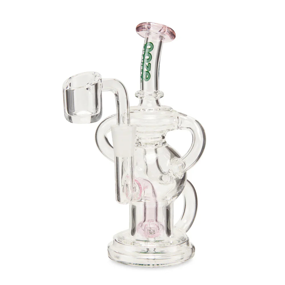 Ooze | Quartz Mini Rig - Swell Glass Rig Cannatron Pink