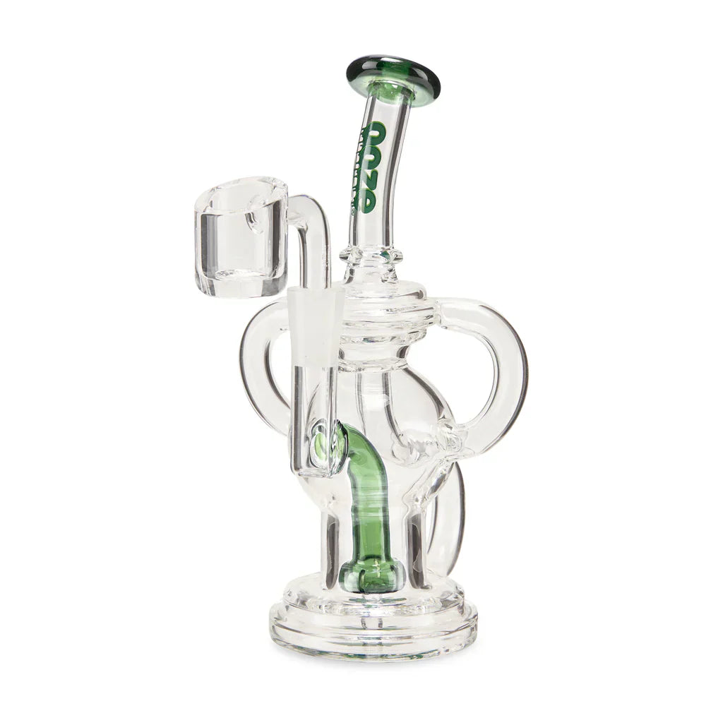 Ooze | Quartz Mini Rig - Flood Glass Rig Cannatron Slime Green