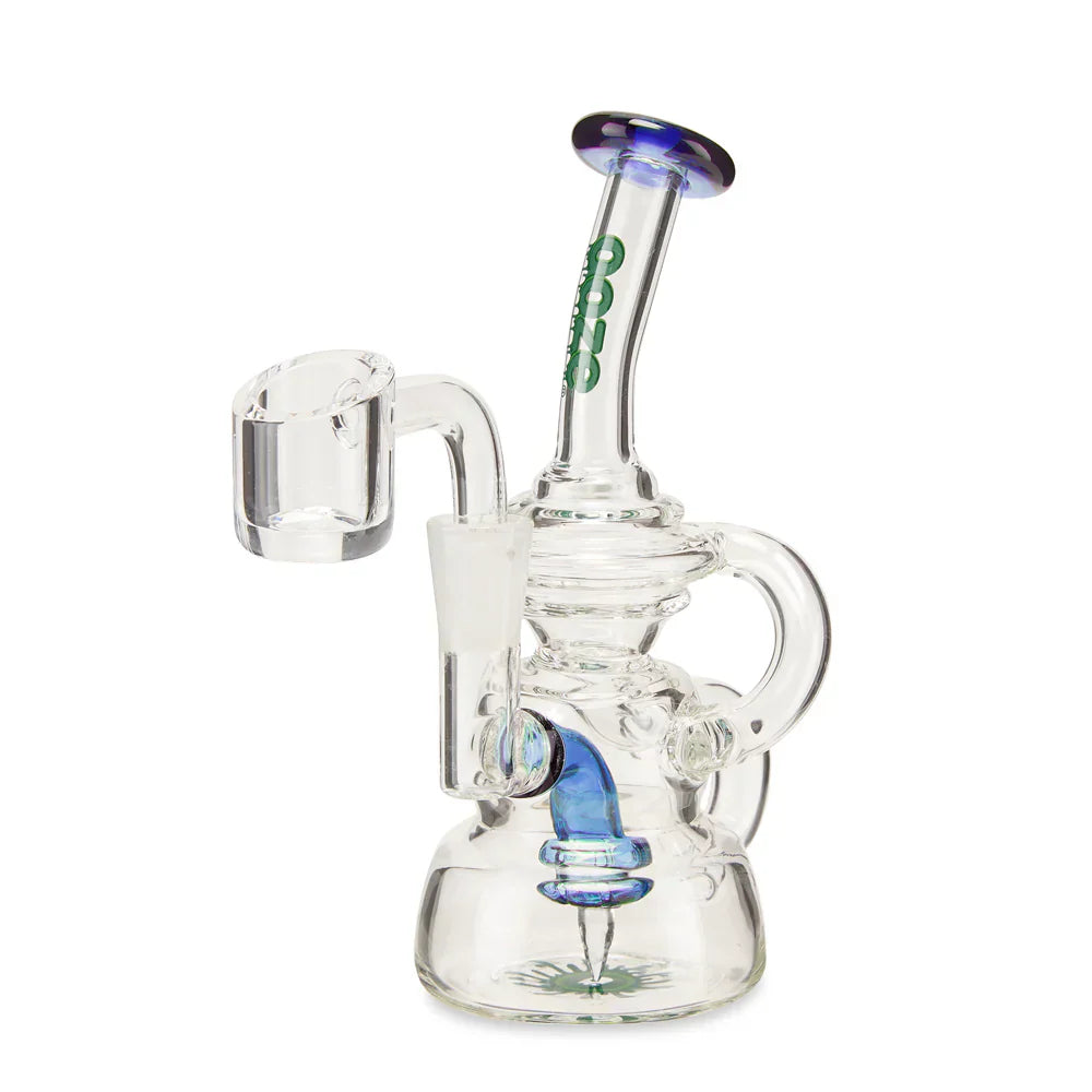 Ooze | Quartz Mini Rig - Rip Tide Glass Rig Cannatron Ultra Marine