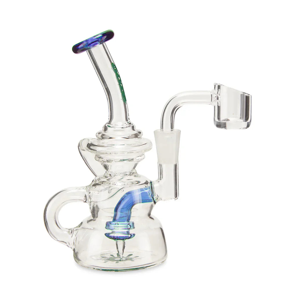 Ooze | Quartz Mini Rig - Rip Tide Glass Rig Cannatron