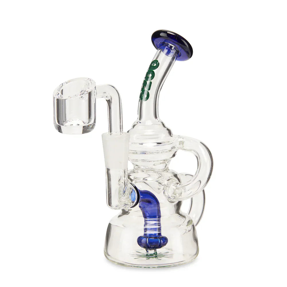 Ooze | Quartz Mini Rig - Flood Glass Rig Cannatron Dark Blue