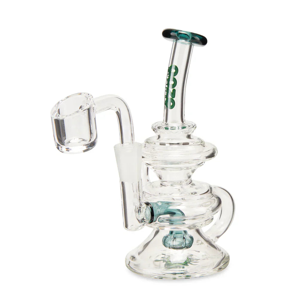 Ooze | Quartz Mini Rig - Rip Tide Glass Rig Cannatron Ocean Green