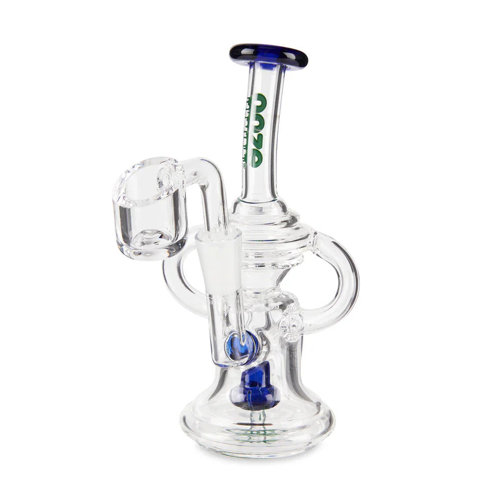 Ooze | Quartz Mini Rig - Surge Glass Rig Cannatron Dark Blue