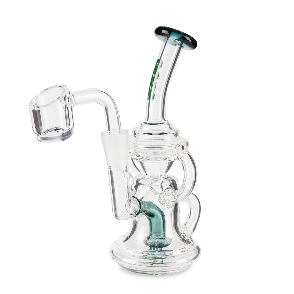 Ooze | Quartz Mini Rig - Surge Glass Rig Cannatron Ocean Green