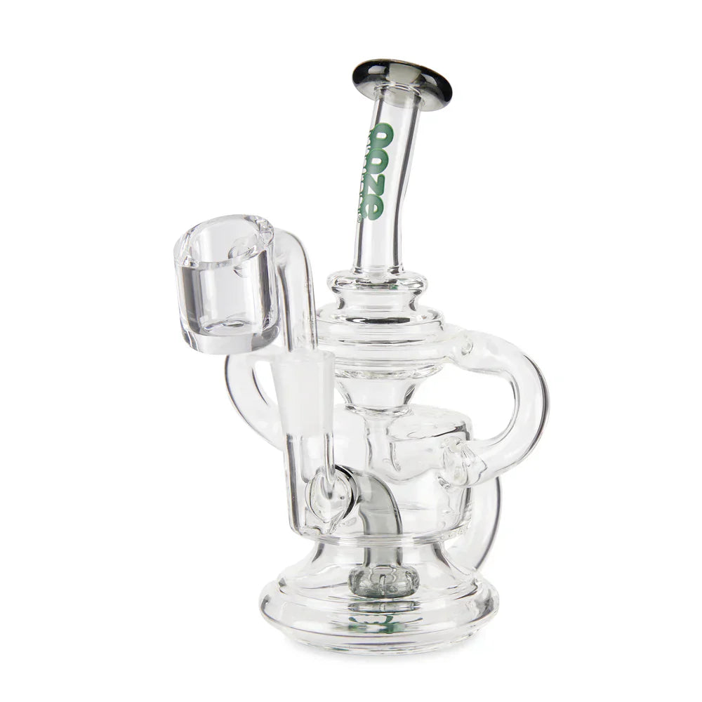 Ooze | Quartz Mini Rig - Undertow Glass Rig Cannatron Midnight Wave