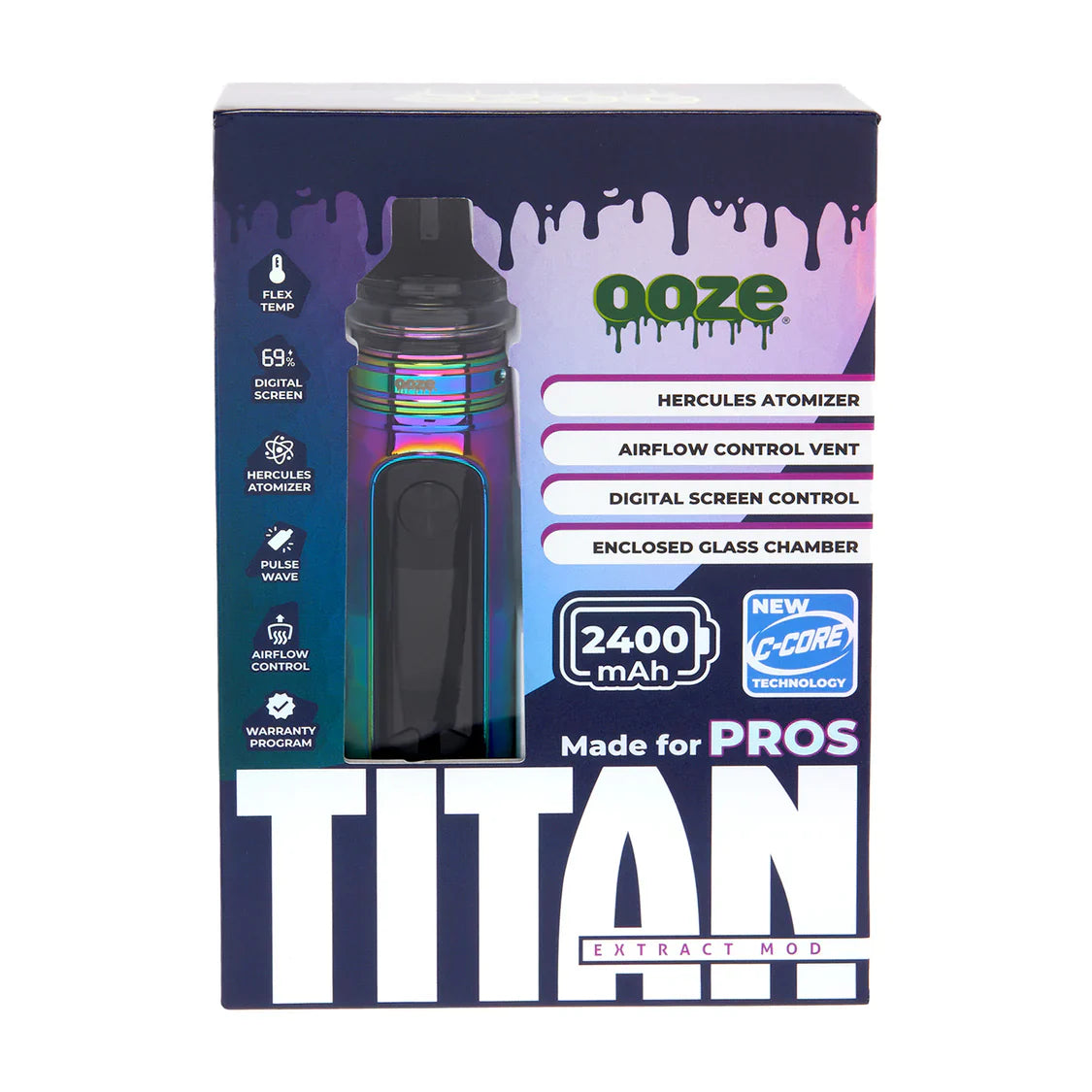Ooze | Titan Extract Mod – 2400 mAh C-Core Vaporizer Cannatron