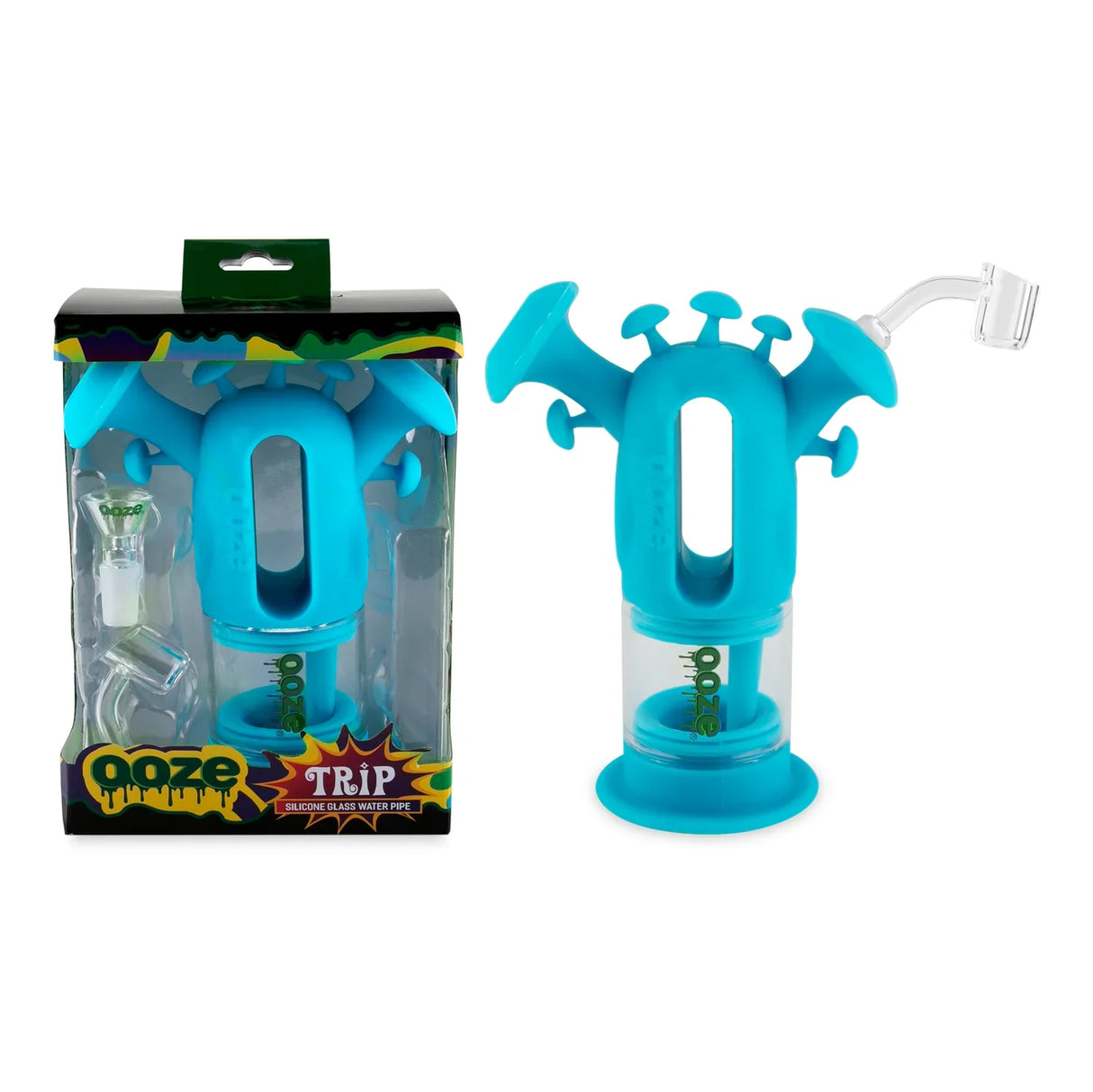 Ooze | Trip Pipe Silicone Water Bubbler & Dab Rig Resin · Silicone Rig Cannatron