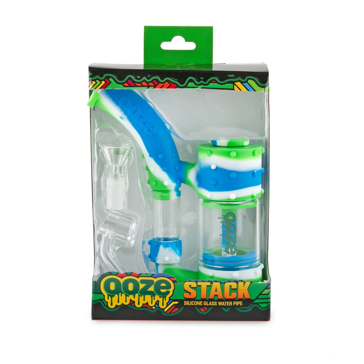 Ooze | Stack Pipe Silicone Water Bubbler & Dab Rig Resin · Silicone Rig Cannatron