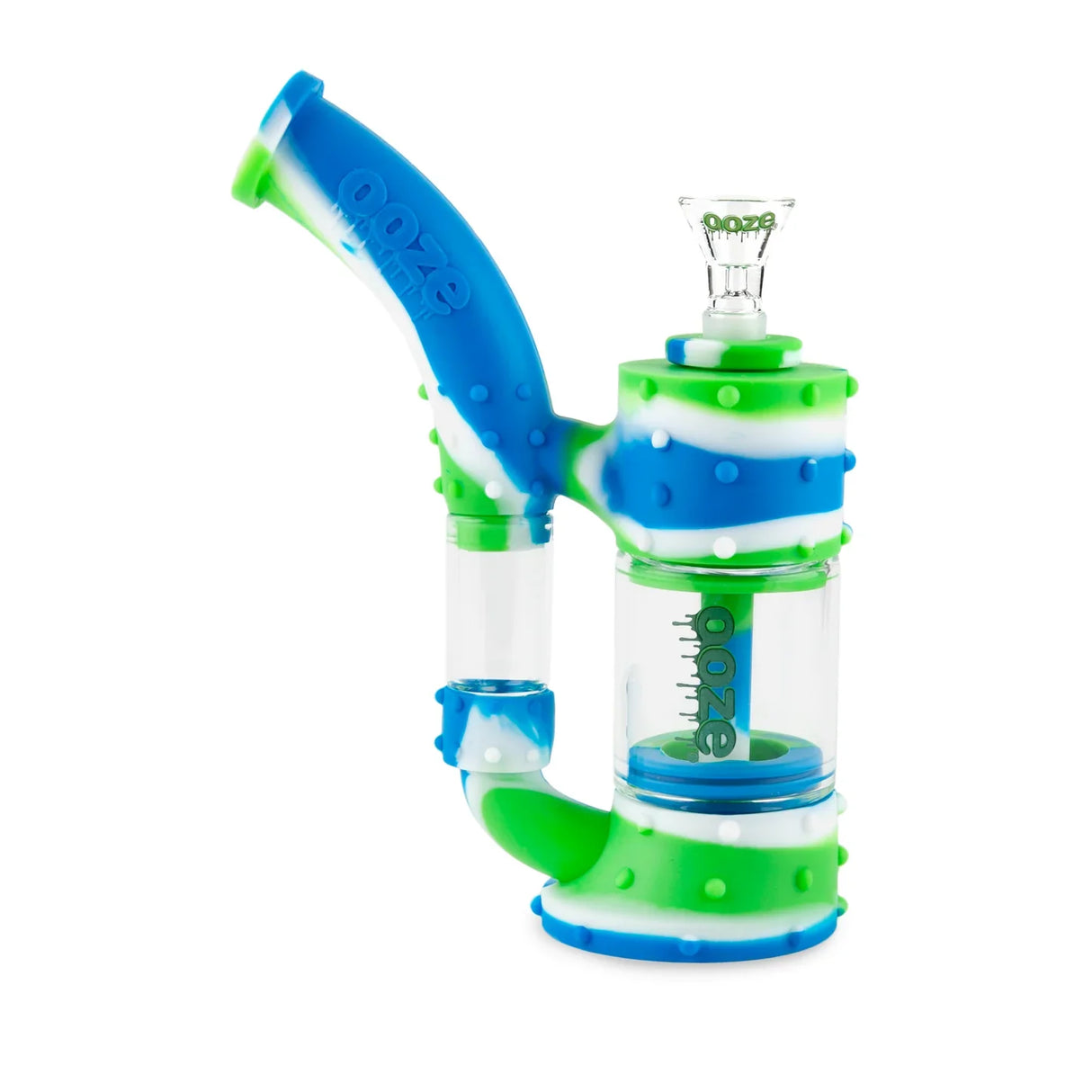 Ooze | Stack Pipe Silicone Water Bubbler & Dab Rig Resin · Silicone Rig Cannatron