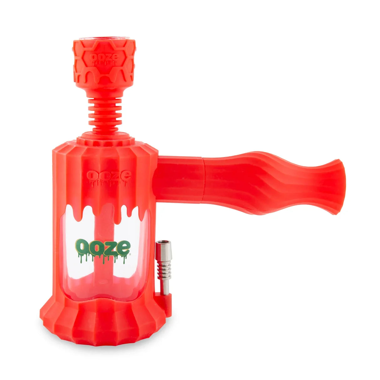 Ooze | Clobb – Silicone Glass 4-In-1 Hybrid Resin · Silicone Rig Cannatron Scarlet