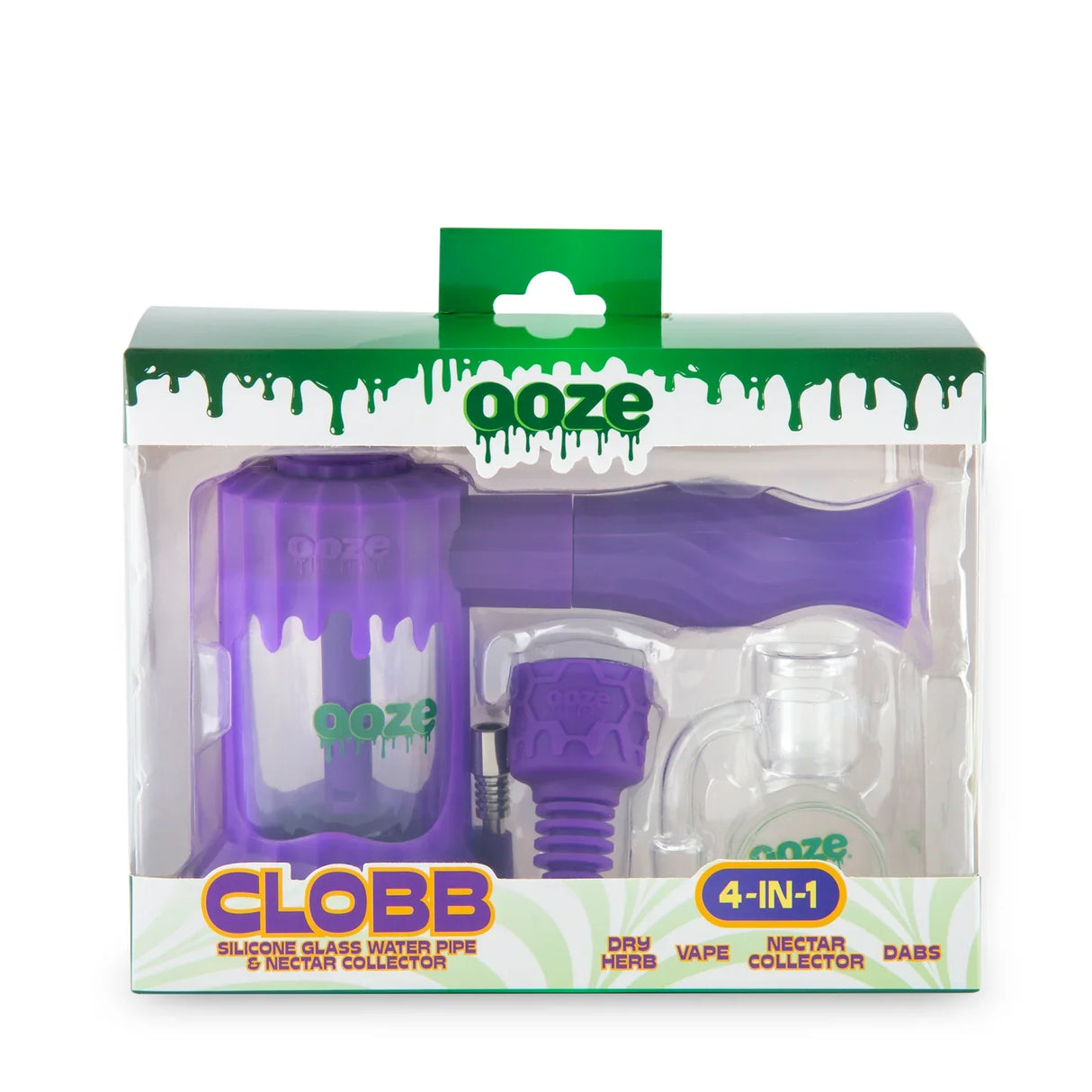 Ooze | Clobb – Silicone Glass 4-In-1 Hybrid Resin · Silicone Rig Cannatron