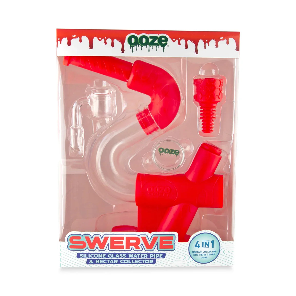Ooze | Swerve Silicone Water Pipe, Dab Rig & Dab Straw Resin · Silicone Rig Cannatron