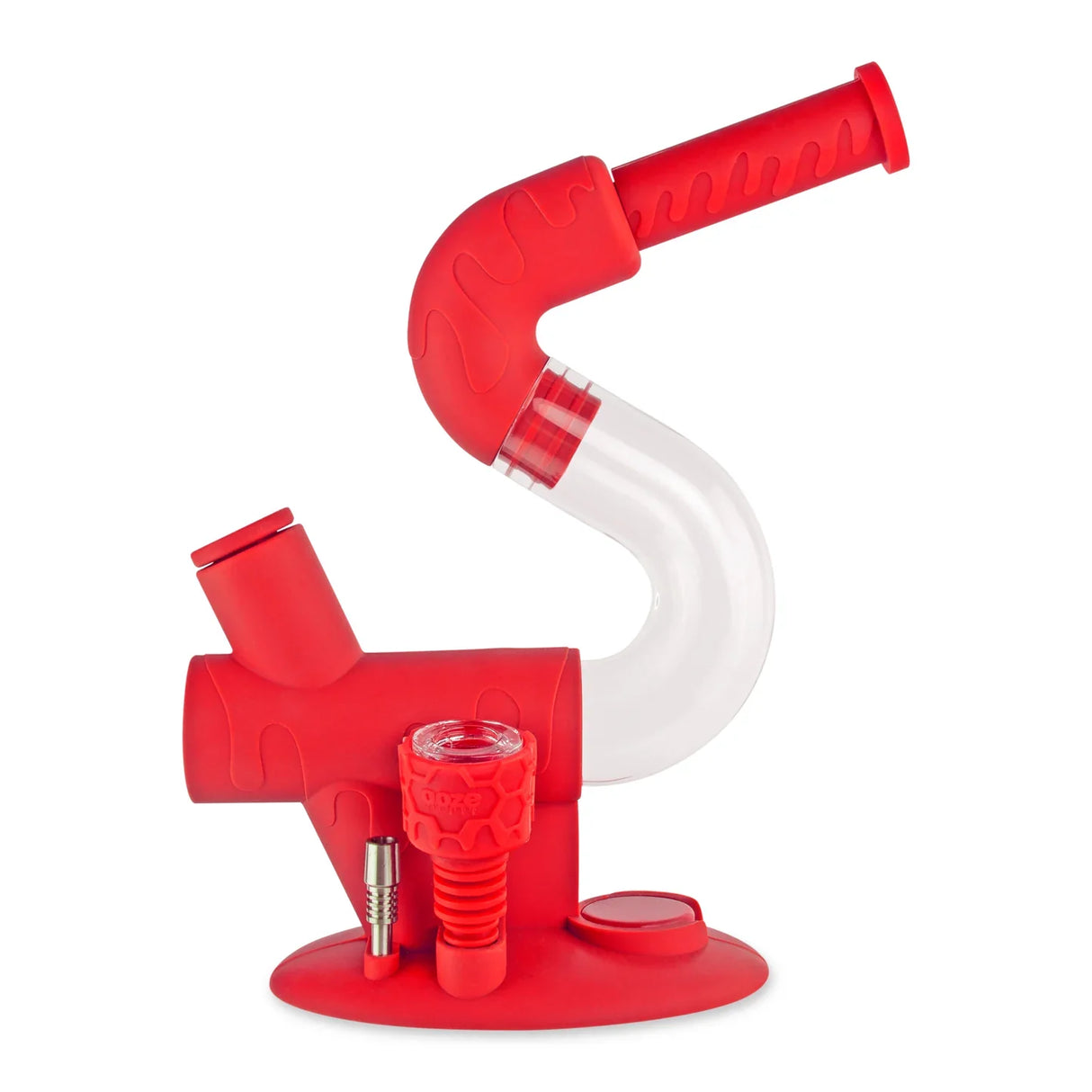 Ooze | Swerve Silicone Water Pipe, Dab Rig & Dab Straw Resin · Silicone Rig Cannatron