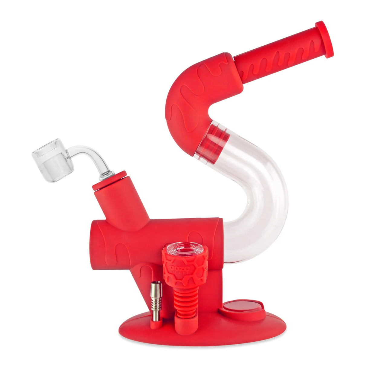 Ooze | Swerve Silicone Water Pipe, Dab Rig & Dab Straw Resin · Silicone Rig Cannatron